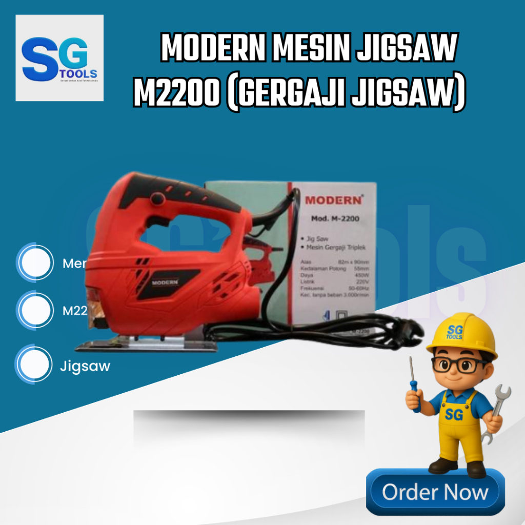 Modern Mesin gergaji listrik jigsaw machine M2200