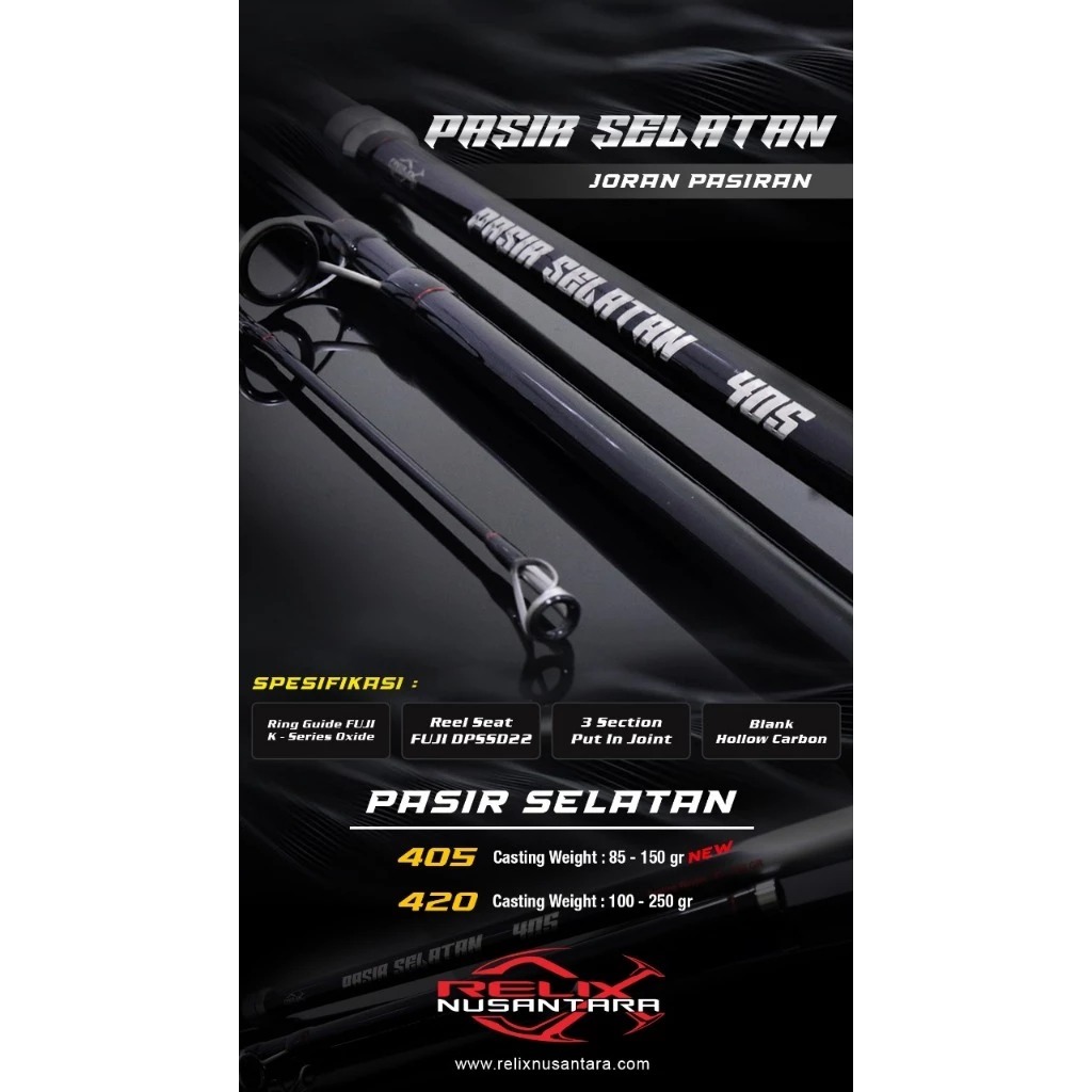 Joran DAN TOP SECTION Surf Relix Nusantara PASIR SELATAN 420 DAN 405