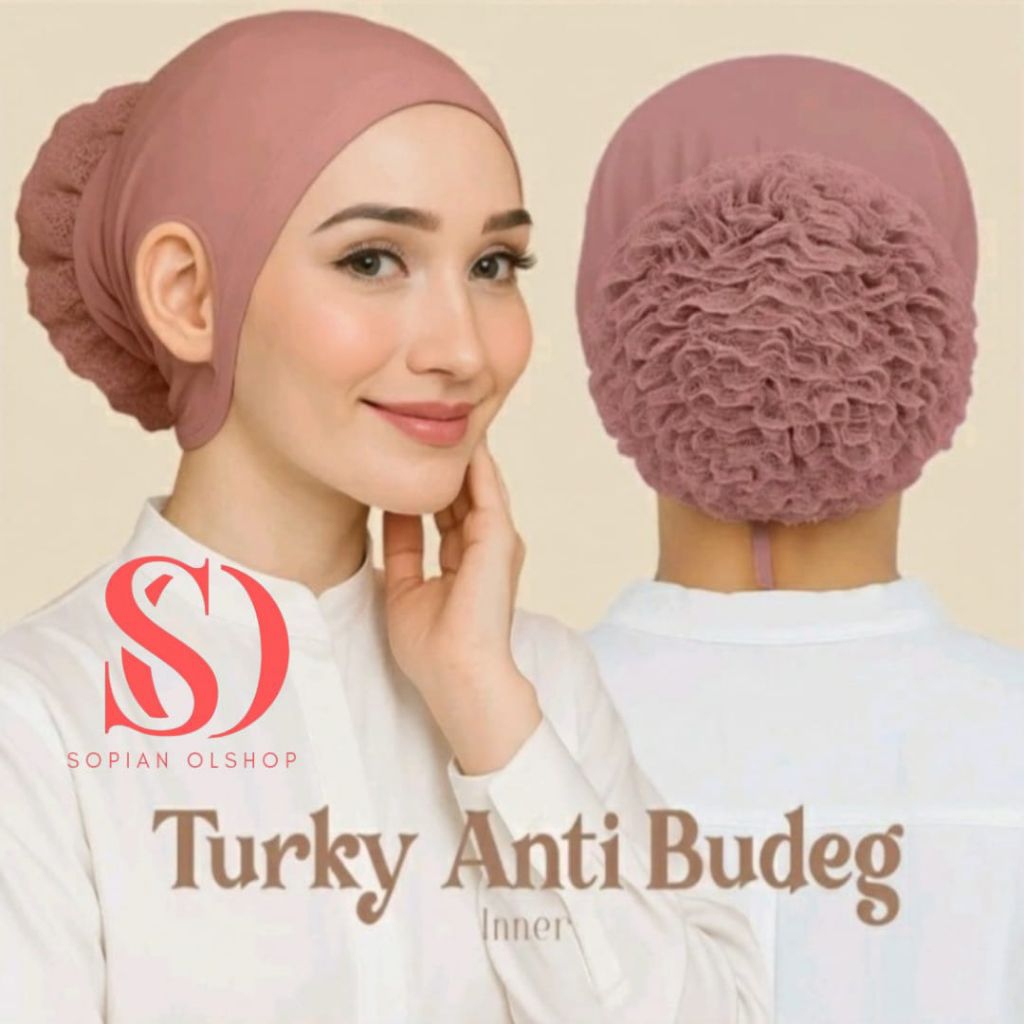 Ciput Turki Cepol Anti Budeg Daleman Jilbab Anti Geser