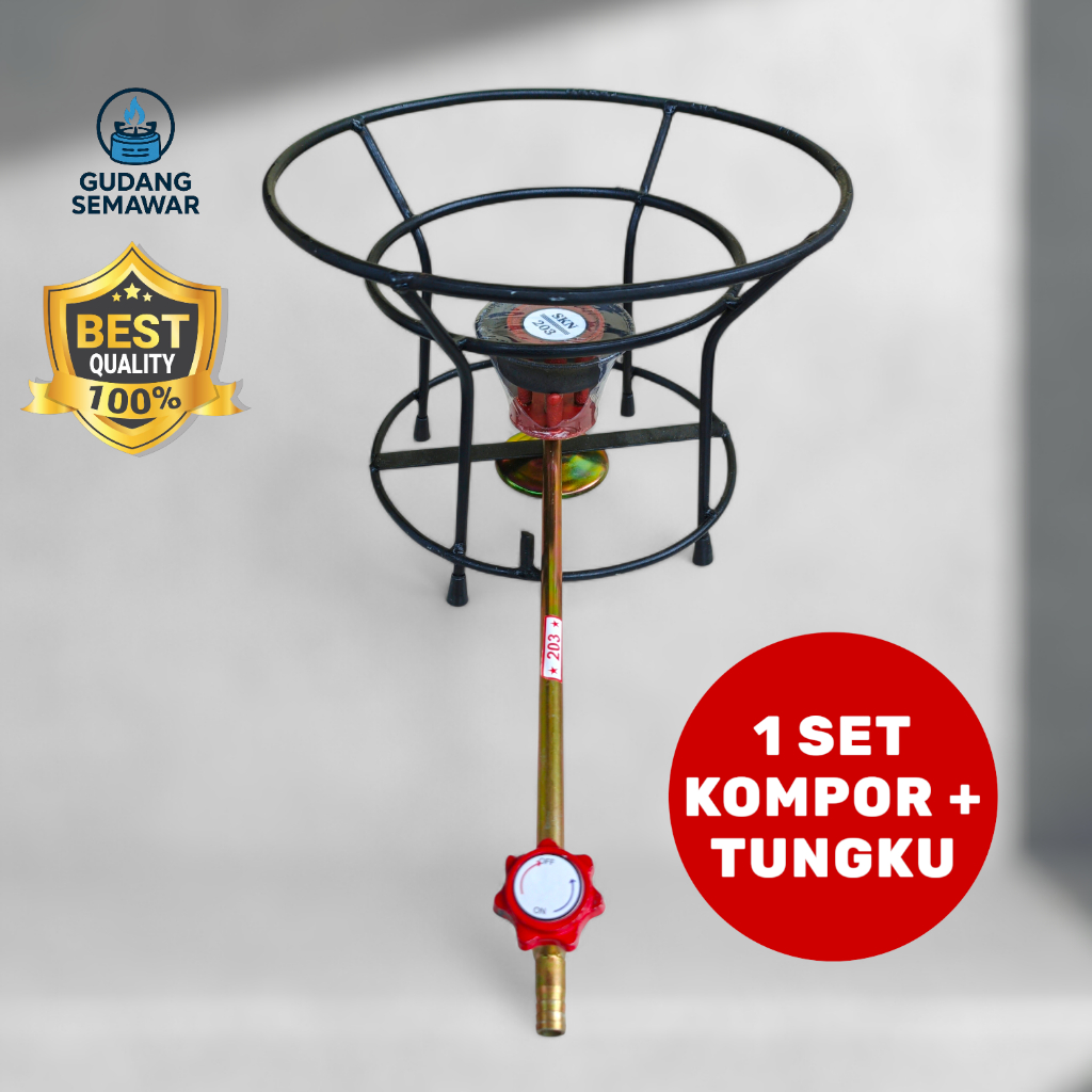 (Harga Murah Hemat) Set Tungku dan Kompor Semawar Hemat Tahan Lama Bahan Tebal Untuk Usaha Kuliner N