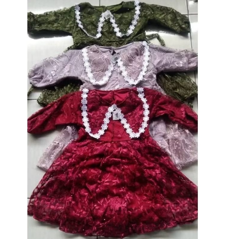 gamis full brukat/gamis mewah/gaun pesta anak 2 sampai 12 tahun