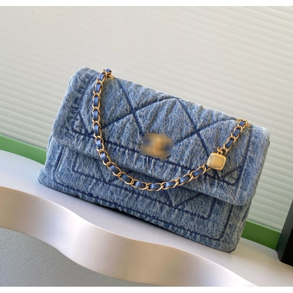 Maykara - TWCL Max Flap Bag Denim VIP Tas Wanita Luxury Modern
