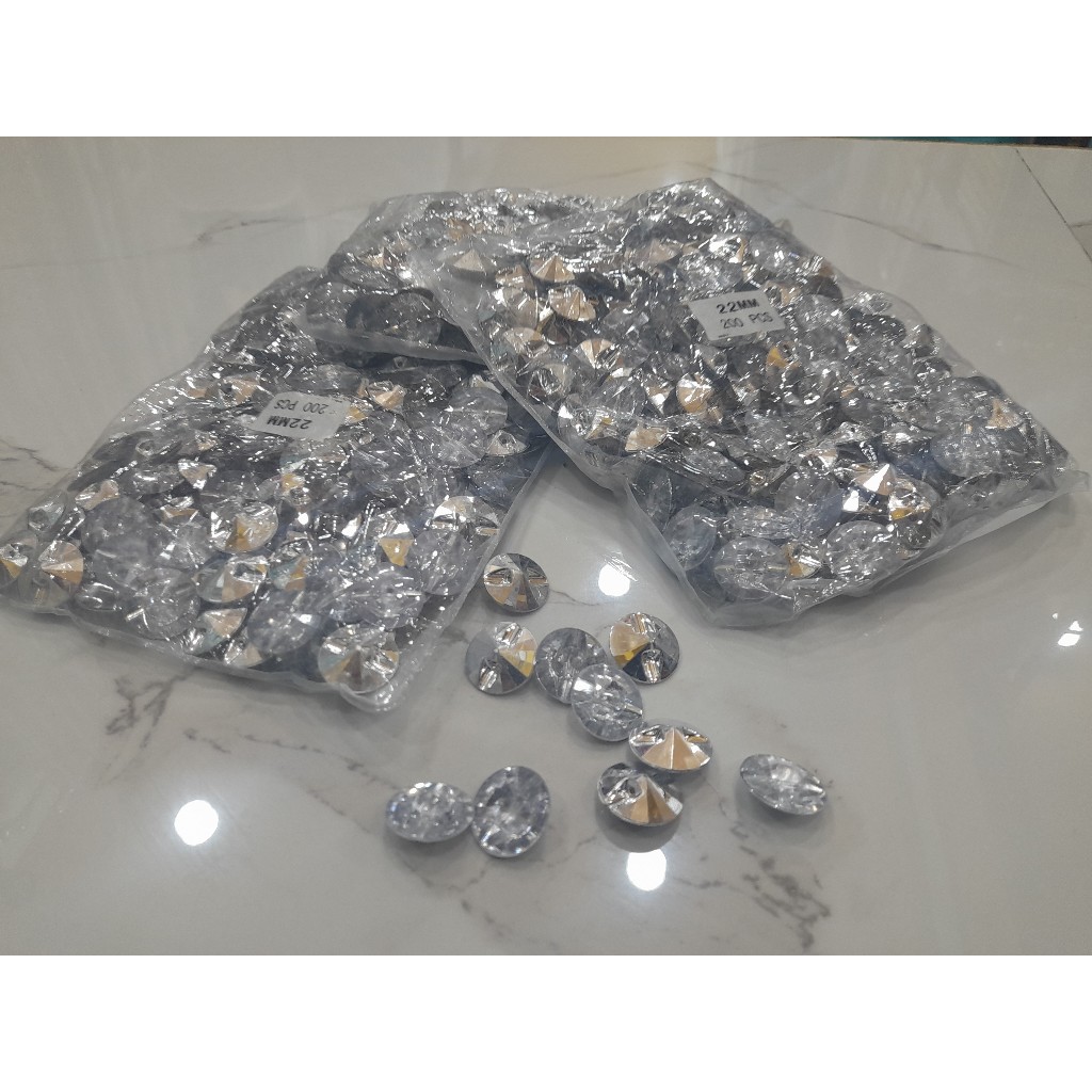 KANCING SOFA DIAMOND Kancing Crystal untuk sofa dan jok Kancing Sofa Diamond Kancing Kristal Permata