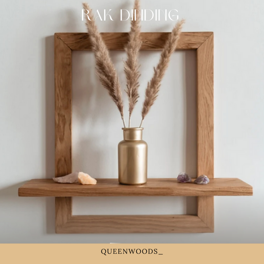 Rak Dinding Wall Shelf Kayu Jati Solid Home Decor Jati Solid