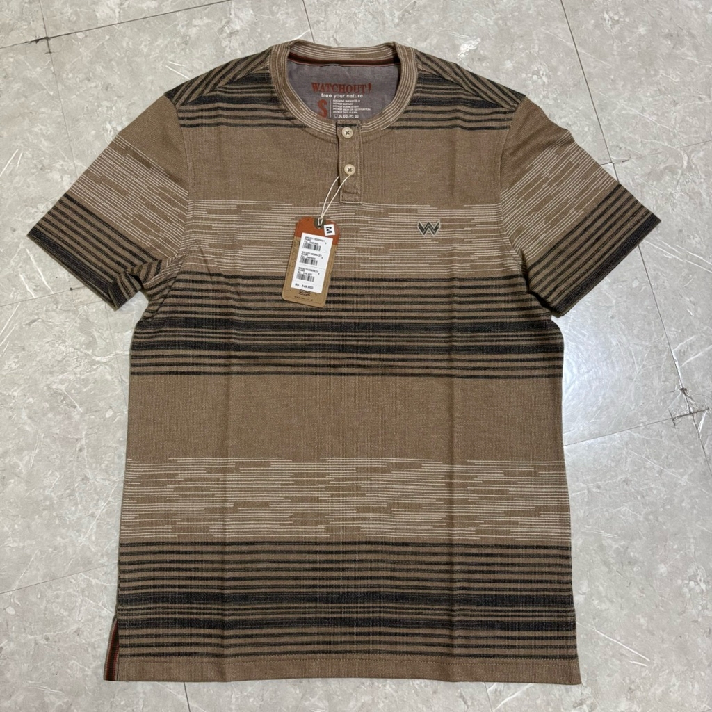 kaos kerah Shanghai Watchout pria original WK401150804