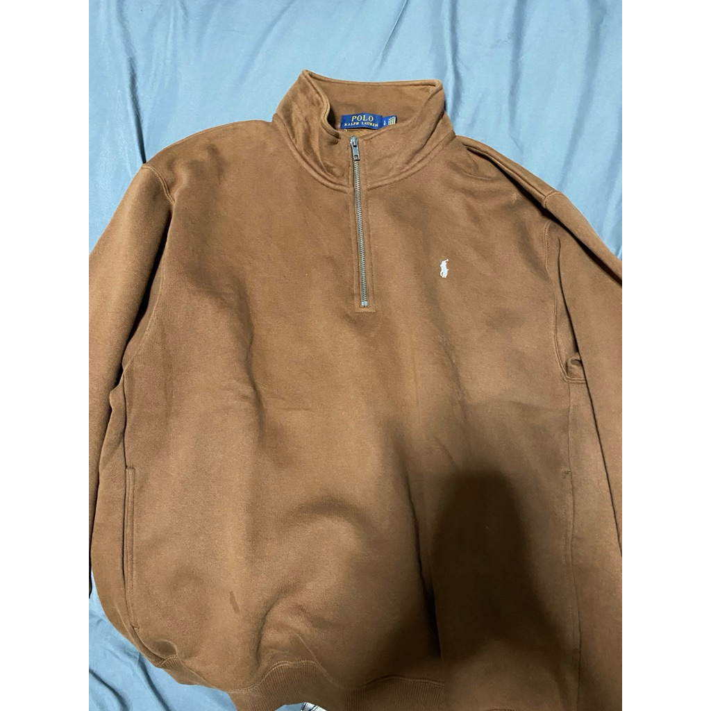 halfzip coklat rl