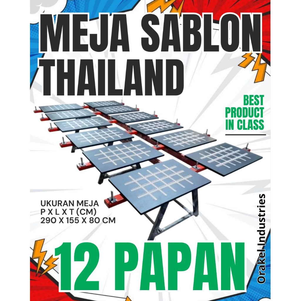 MEJA SABLON THAILAND - PAPAN MDF HIJAU 18MM - 3/6/12 PAPAN