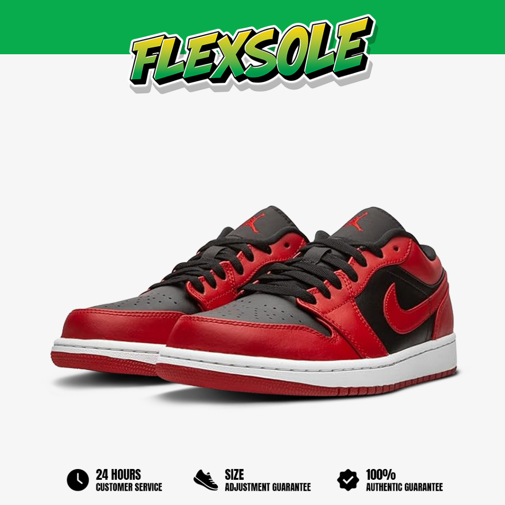 Nike Air Jordan 1 Low Black Varsity Red Reverse Bred