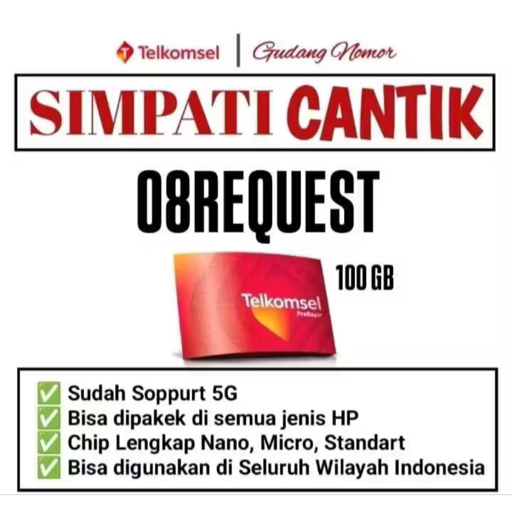 NOMOR CANTIK EXIS KARTU PERDANA EXIS 4G/5G LTE, BONUS KUOTA 3+250GB BERLAKU SELAMA 2 BULAN