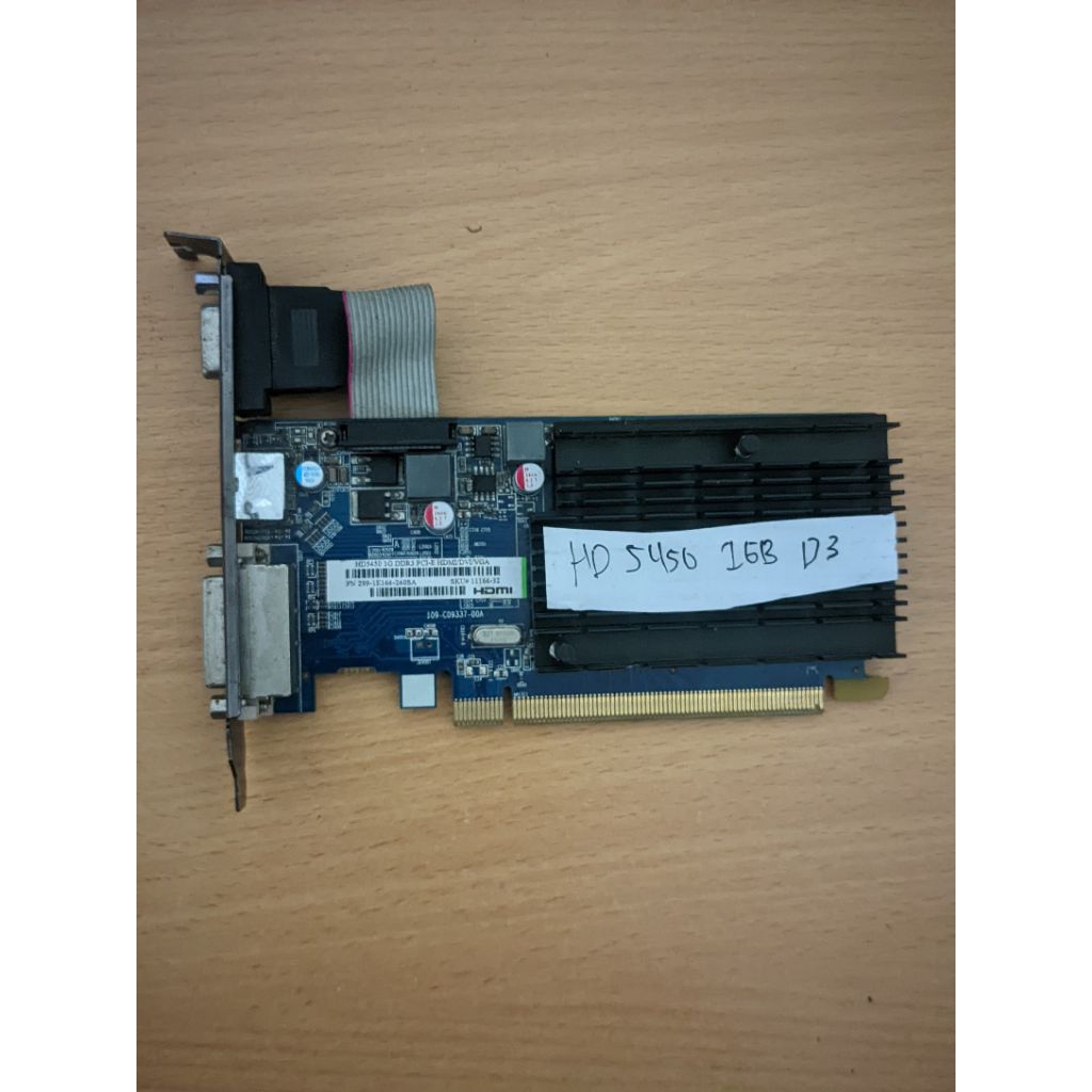 VGA Card Komputer HD 5450 1GB DDR3 Asli Original
