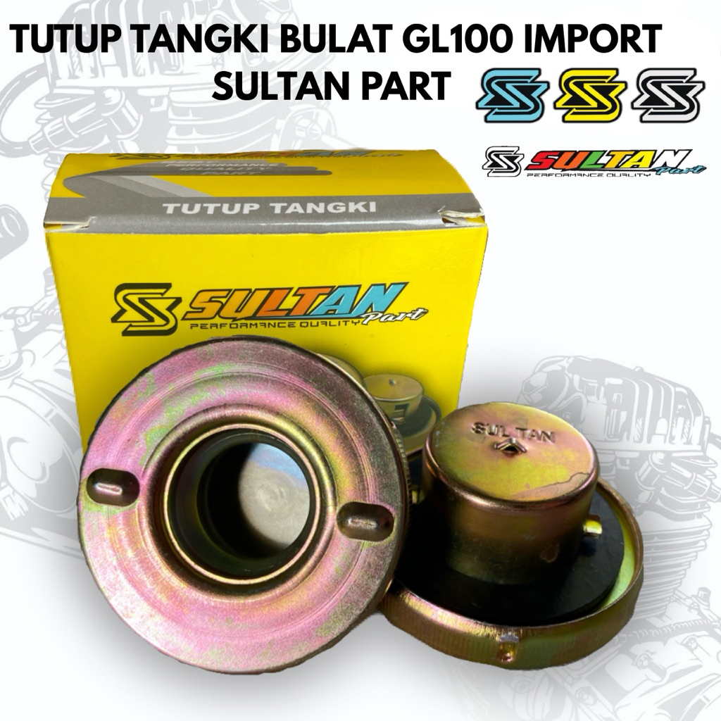 TUTUP TANGKI GL100 BULAT IMPORT SULTAN PART TUTUP TANGKI HONDA GL100 TERMURAH SULTAN PART