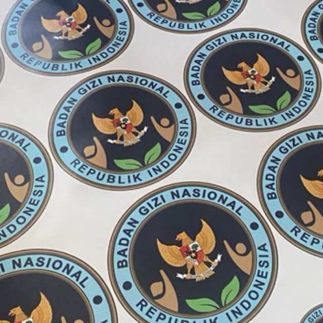 STIKER LOGO MBG BGN MAKAN BERGIZI GRATIS SPPG