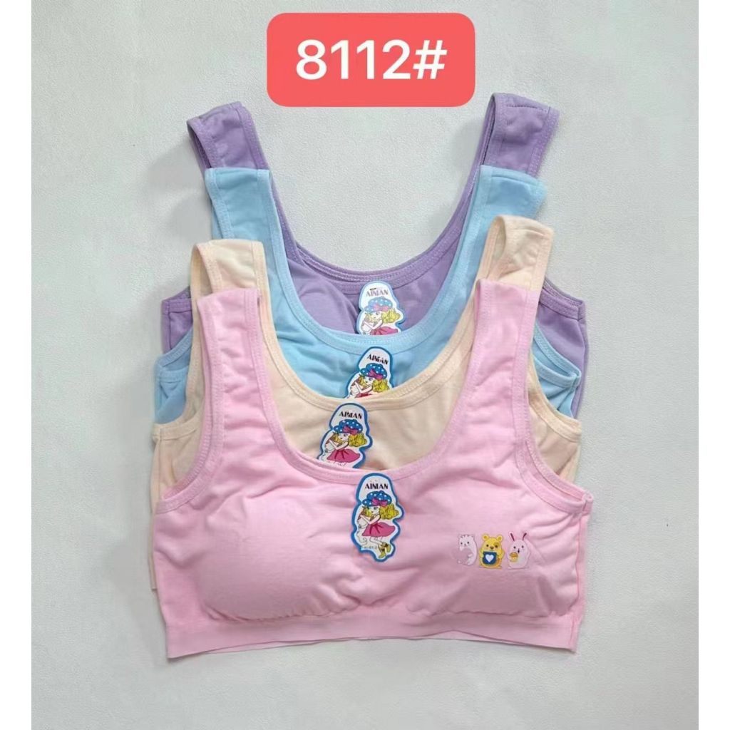 3 PCS MINISET - SPORT BRA - 017 RAJUT # ShopeeSuperSeler miniset bahan Rajut katun busa motif sablon