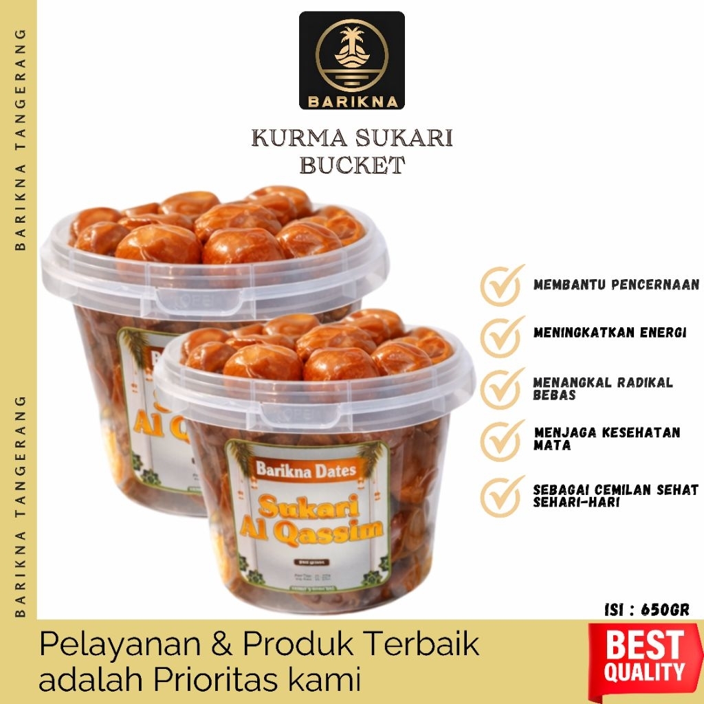 KURMA/SUKARI/KURMA SUKARI BUCKET/KURMA SUKARI PREMIUM/KURMA SUKARI RAJA/SUKARI/KURMA