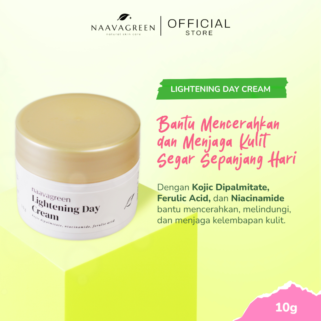 Naavagreen Krim Pagi Lightening Day Cream / Pencerah