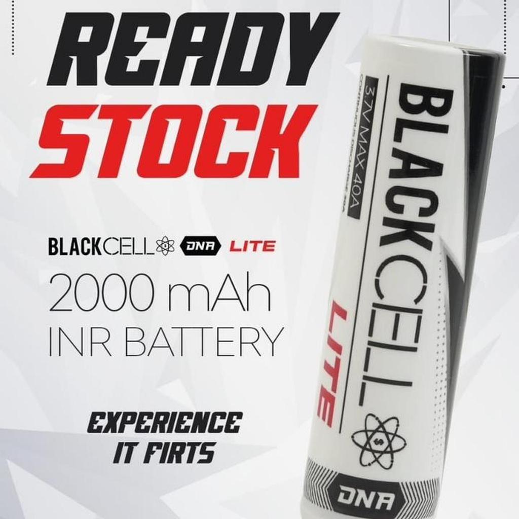Baterai Blackcell DNA Lite 2000mAh 40A 18650 Battery 100% Authentic by Blackcell Battery x VTB Proje