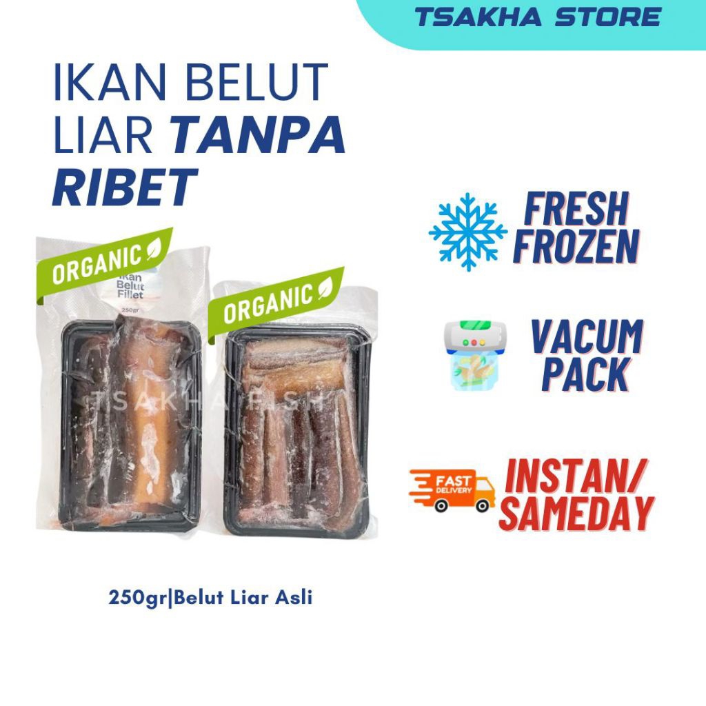 Belut Fillet MPASI Liar Kaya Gizi Belut Fillet Bersih By Tsakha Fish
