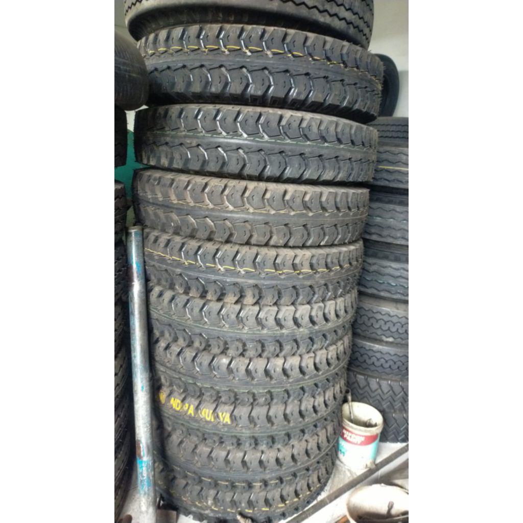 Vulkanisir ban truk 750 16 batik kasar karet Indramulya