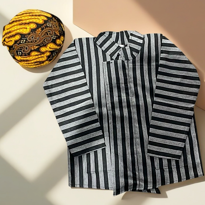 Baju Surjan Lurik Anak Laki Laki Baju AdatJawa Anak Baju Jawa Anak 2-11 Tahun