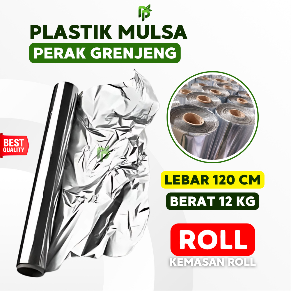 Plastik Mulsa Perak Lebar 120 Cm Mulsa Grenjeng