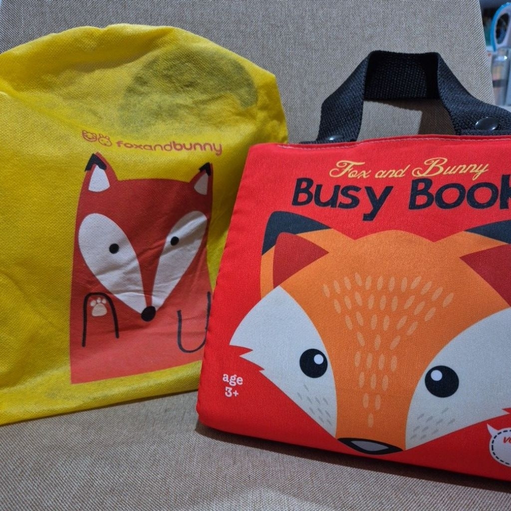 Preloved - Fox and Bunny Busy Book Buku Aktifitas Edukasi