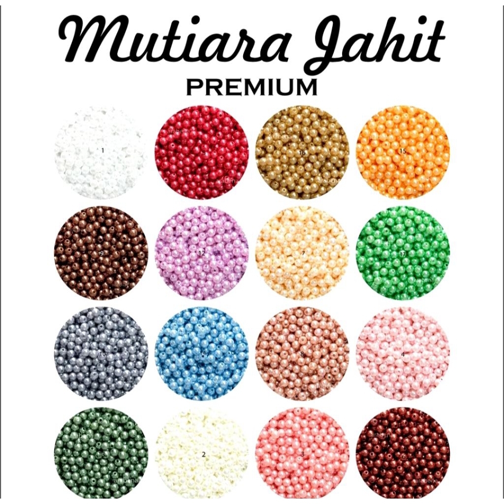 Payet Mutiara Jepang Premium | Aksesoris Jahit Kebaya Gaun Busana