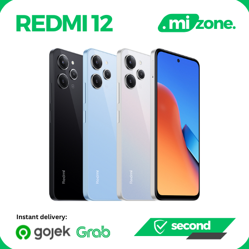 (HP BEKAS) Redmi 12 Second Mediatek Helio G88 90Hz Refresh Rate Triple AI Camera 50MP