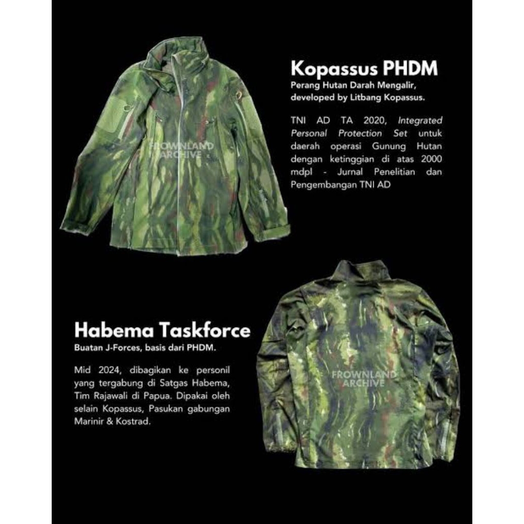 Setelan PDL Habema Papua Jatah Original