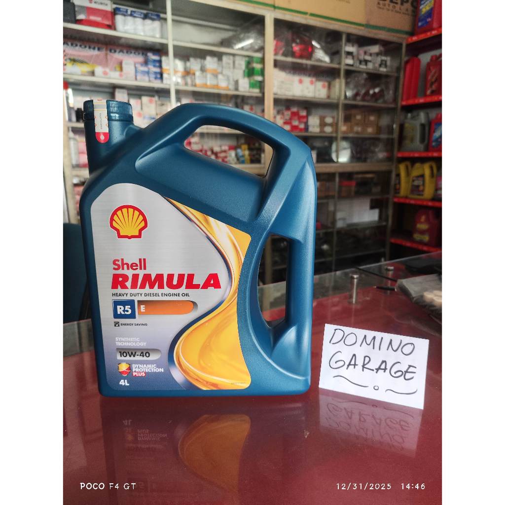 SHELL RIMULA R5 10W-40 4L, ORIGINAL SHELL