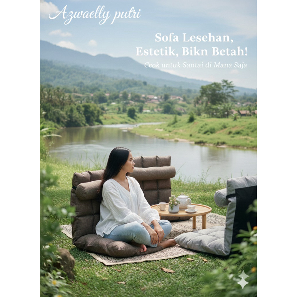 kursi lesehan/sofa lesehan/ kursi cafe/sofa viral