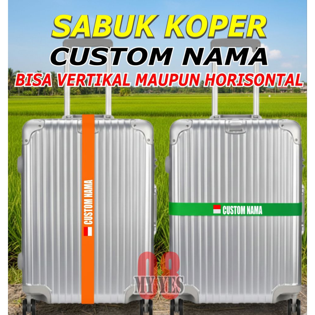 Sabuk Koper Custom Nama Haji Umroh
