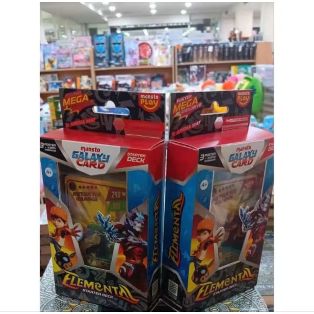 pojokevian72 TCG Boboiboy Monsta Galaxy Card Game Starter Deck Elemental