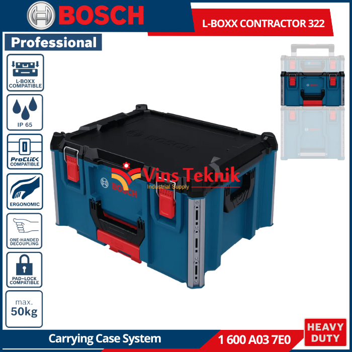BOSCH L-BOXX Contractor 322 Carrying Case System Tool Box