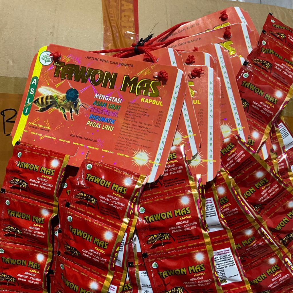 tawon mas renteng original @20 sachet hologram biru