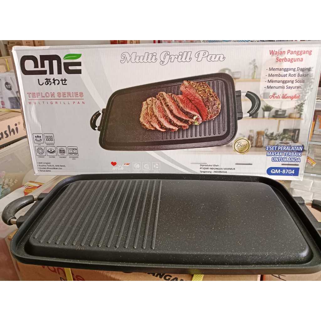 MULTI GRILL PAN ANTI LENGKET || QME