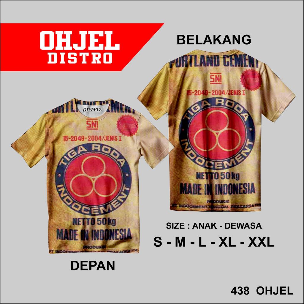 KAOS DISTRO UNIK | DESIGN SEMEN TIGA RODA |