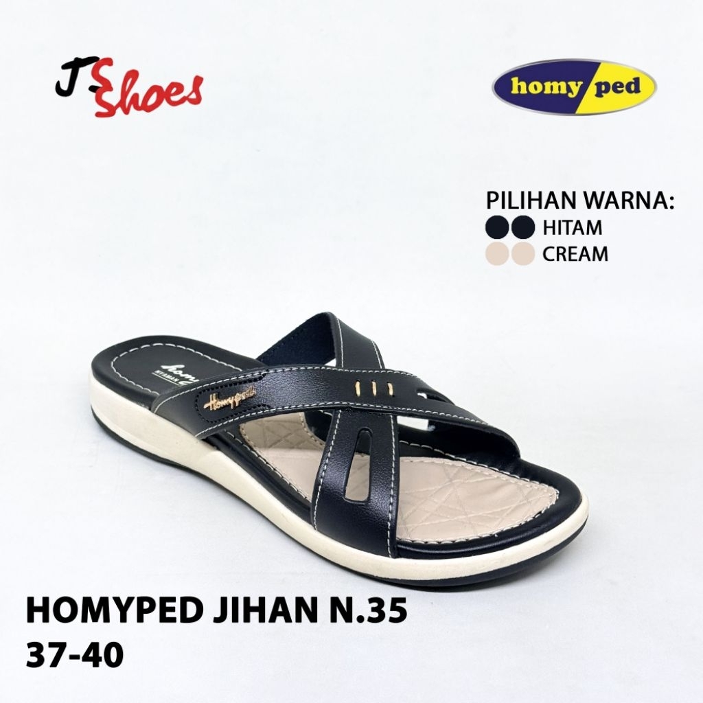 HOMYPED JIHAN N 35 - SANDAL SLOP CASUAL WANITA DEWASA MERK HOMYPED ORIGINAL
