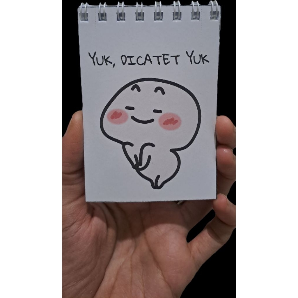 custom buku a7 spiral notebook blank