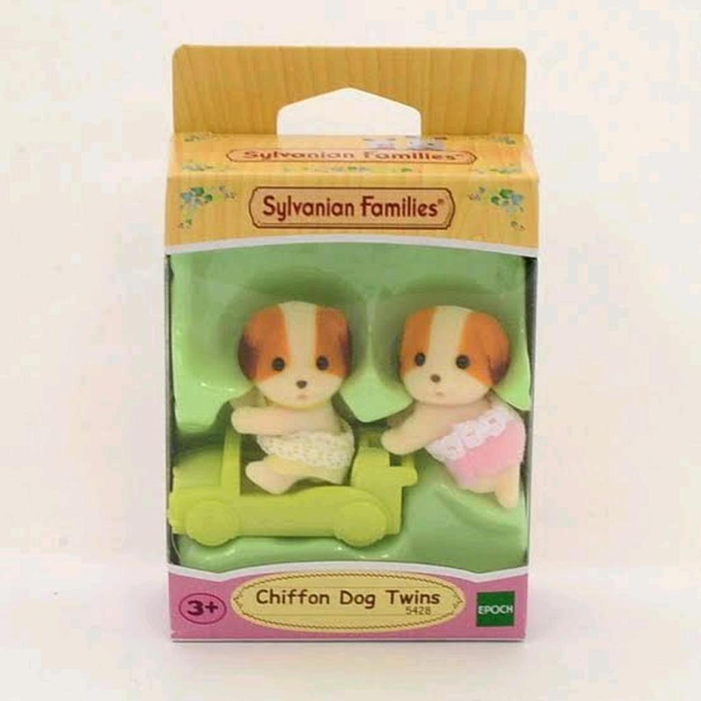 Sylvanian Families - Chiffon Dog Twins Baby Family
