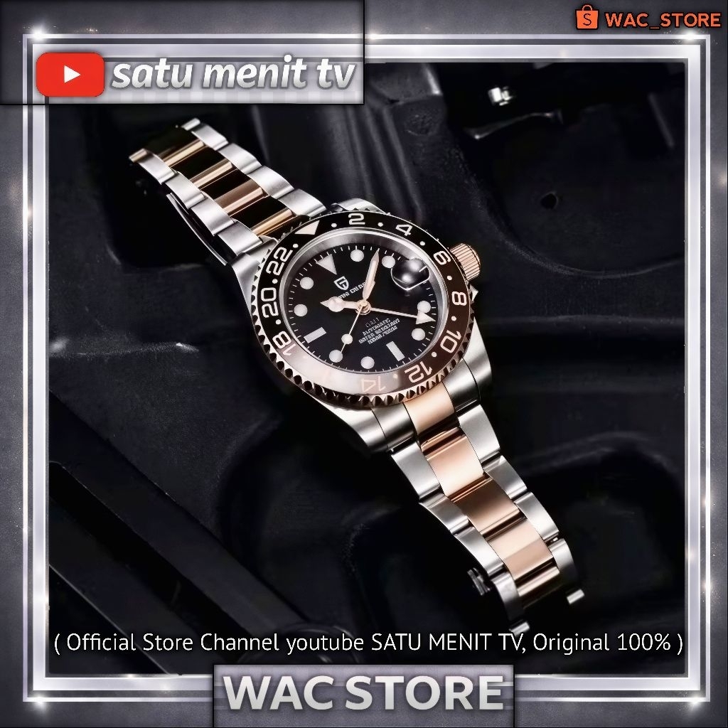 PAGANI DESIGN GMT ROOTBEER 40 MM KACA SAFIR