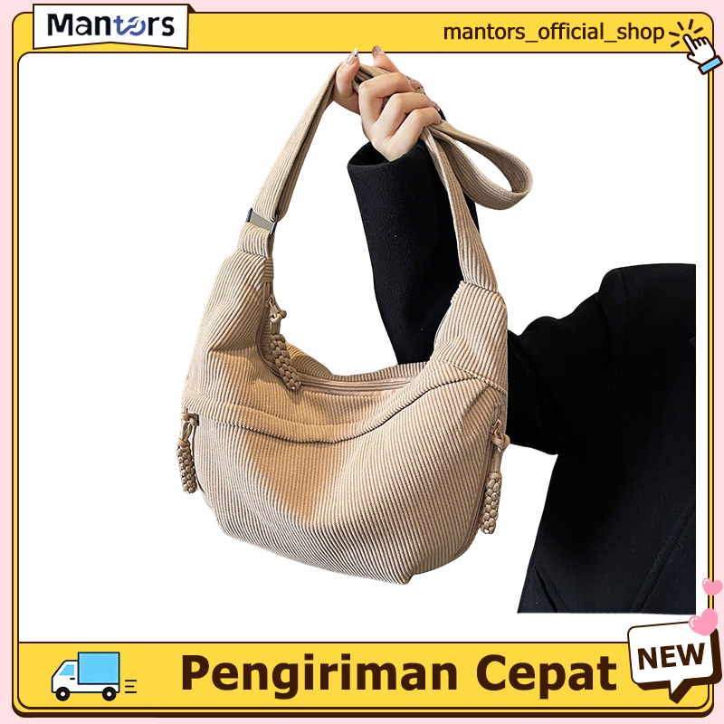 Tas Selempang Uniqlo Corduroy Anti Air untuk Wanita