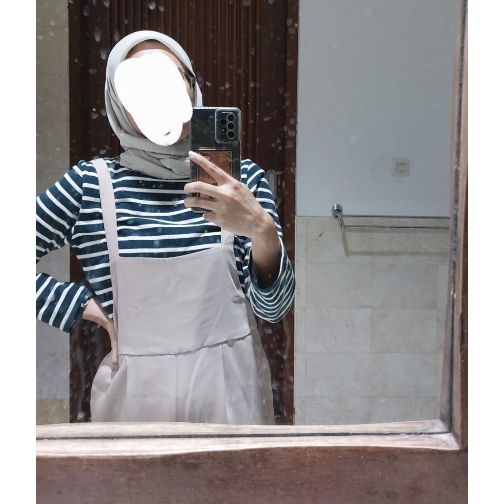 Preloved GU Overall Pants Wanita - Celana Overall Jumpsuit