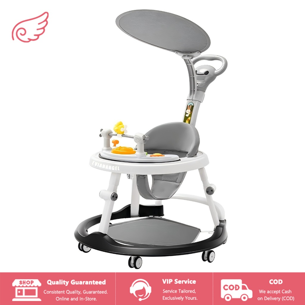 EVIANANGEL Baby Walker Bekas Berjalan Bayi Anak Lipat Mainan Musik Walker Alat Bantu Jalan Bayi Lipa