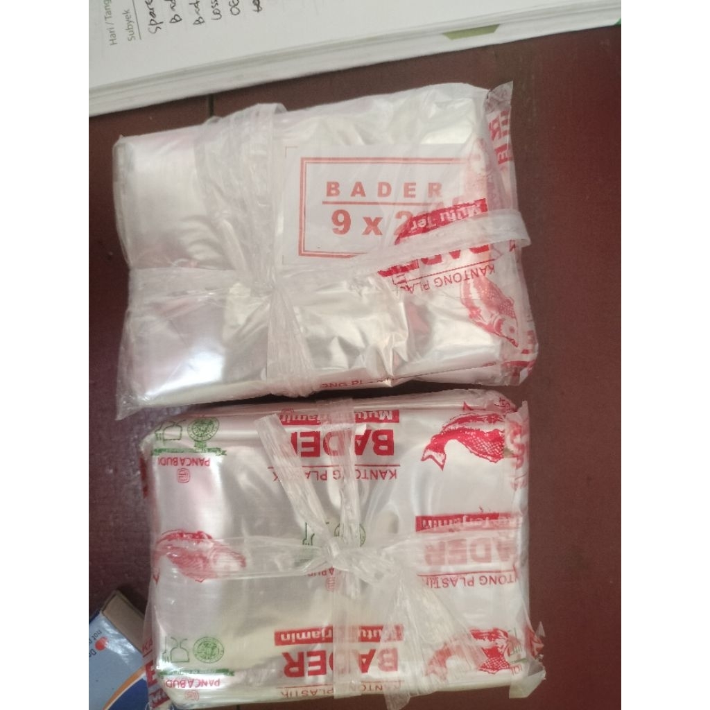 plastik tipis bader/plastik 1/4 merk bader