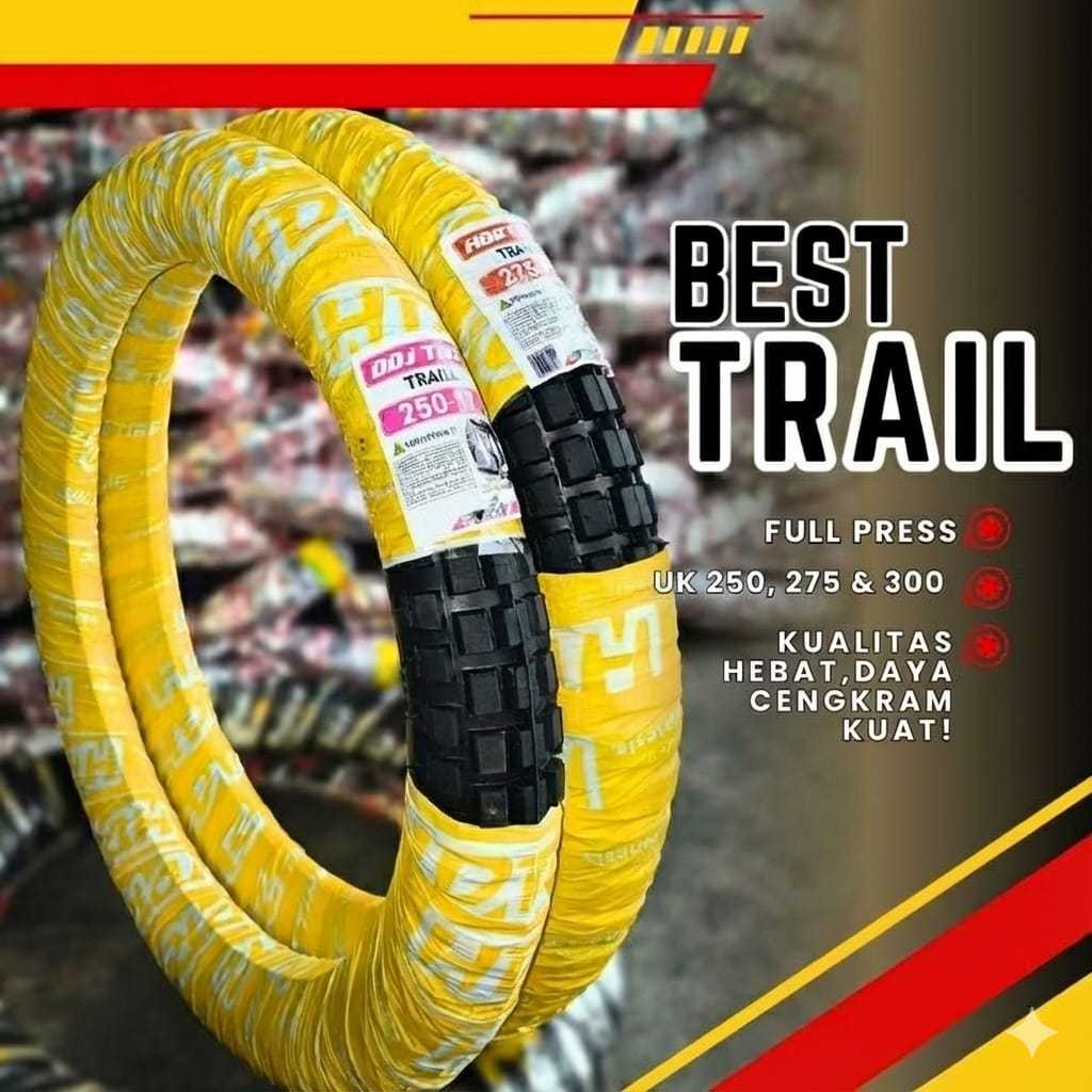 BAN LUAR TRAIL | UKURAN 250 & 275 RING 17 MOTOR REVO SUPRA KHARISMA