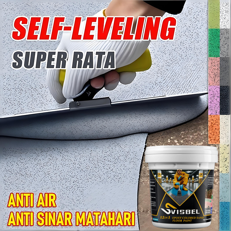 cat lantai epoxy lantai semen 1L cat lantai pasir self-leveling outdoor cat lantai seperti keramik c