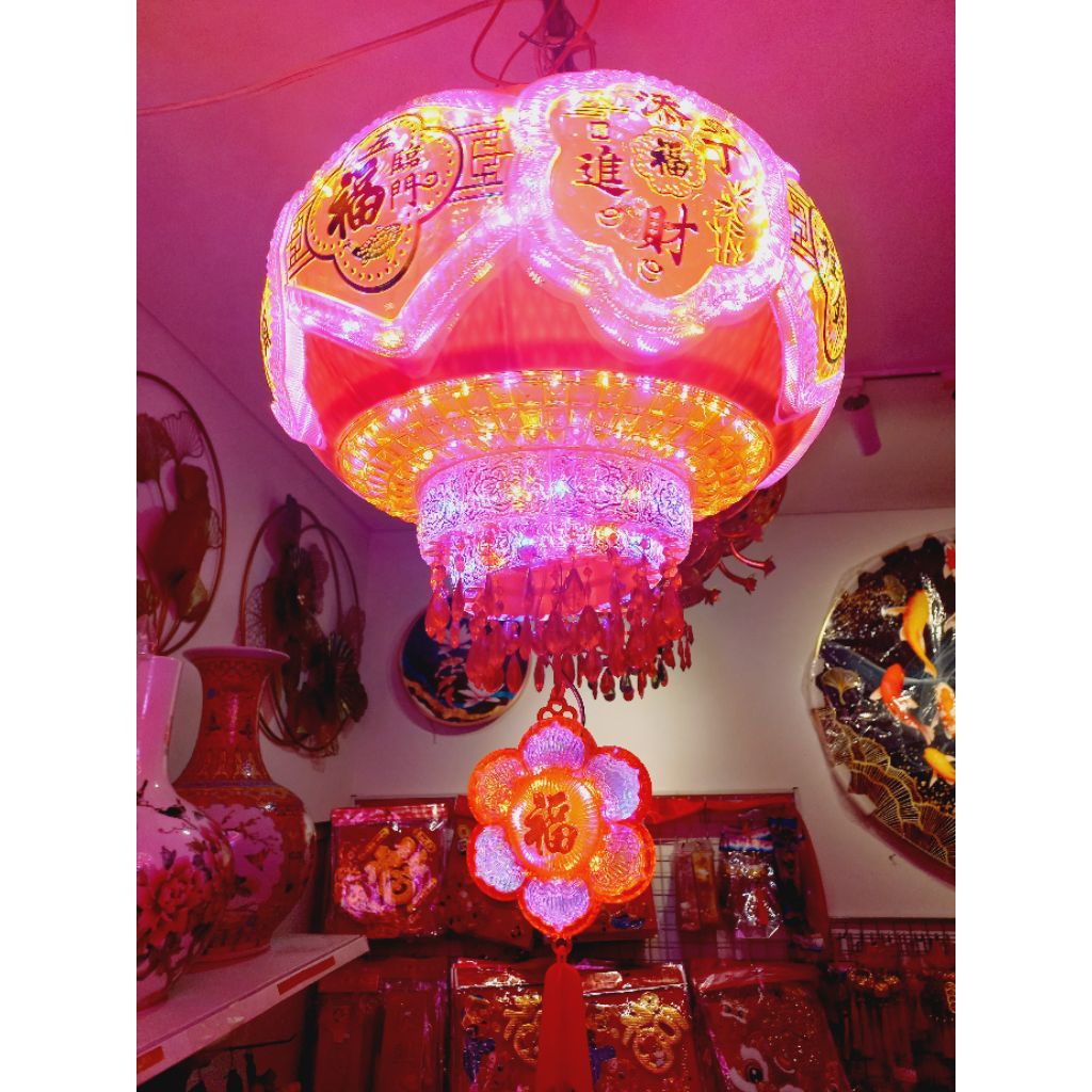 Lampion Putar LED Terbaru / Lampion Imlek LED Putar / Lampion Sincia Terbaru / Lampu Lampion