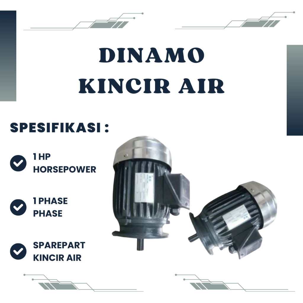 Dinamo Kincir Tambak Wang Jia 1 HP 1 Phase