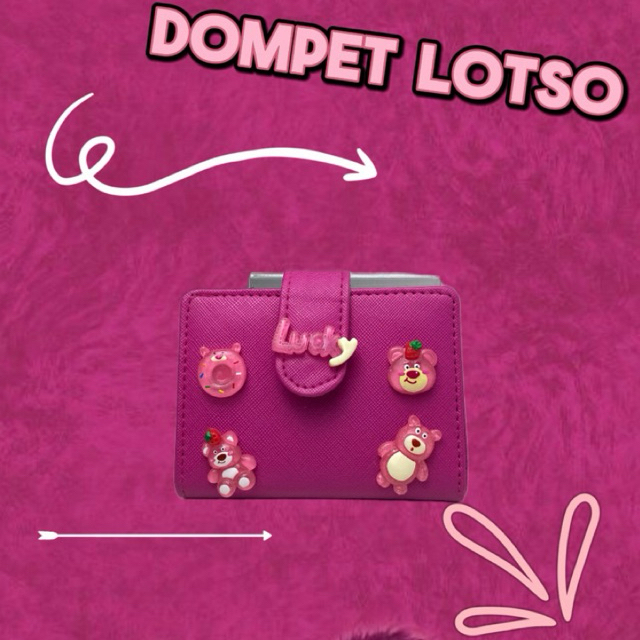 Dompet Kartu Lotso 16 Slot Motif Lotso/Dompet Lipat Photocard