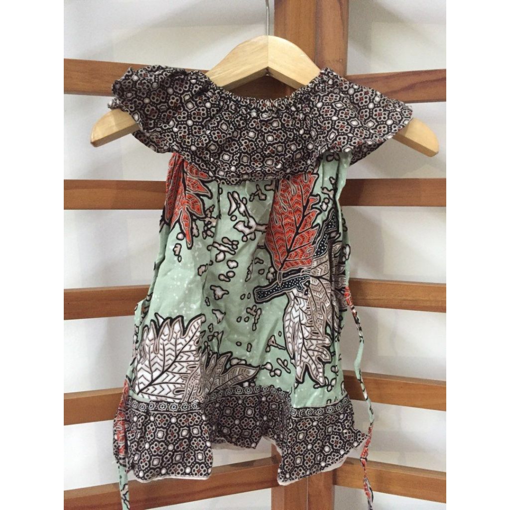 Preloved Dress batik anak perempuan 2 tahun
